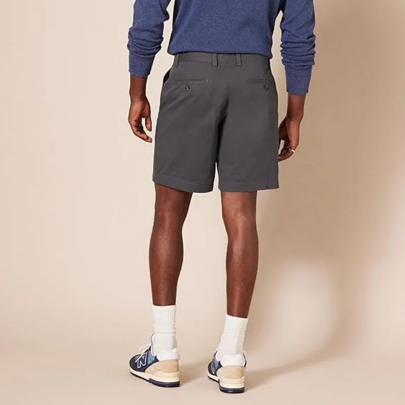 Comfy Chino Shorts With Front Slant Pockets